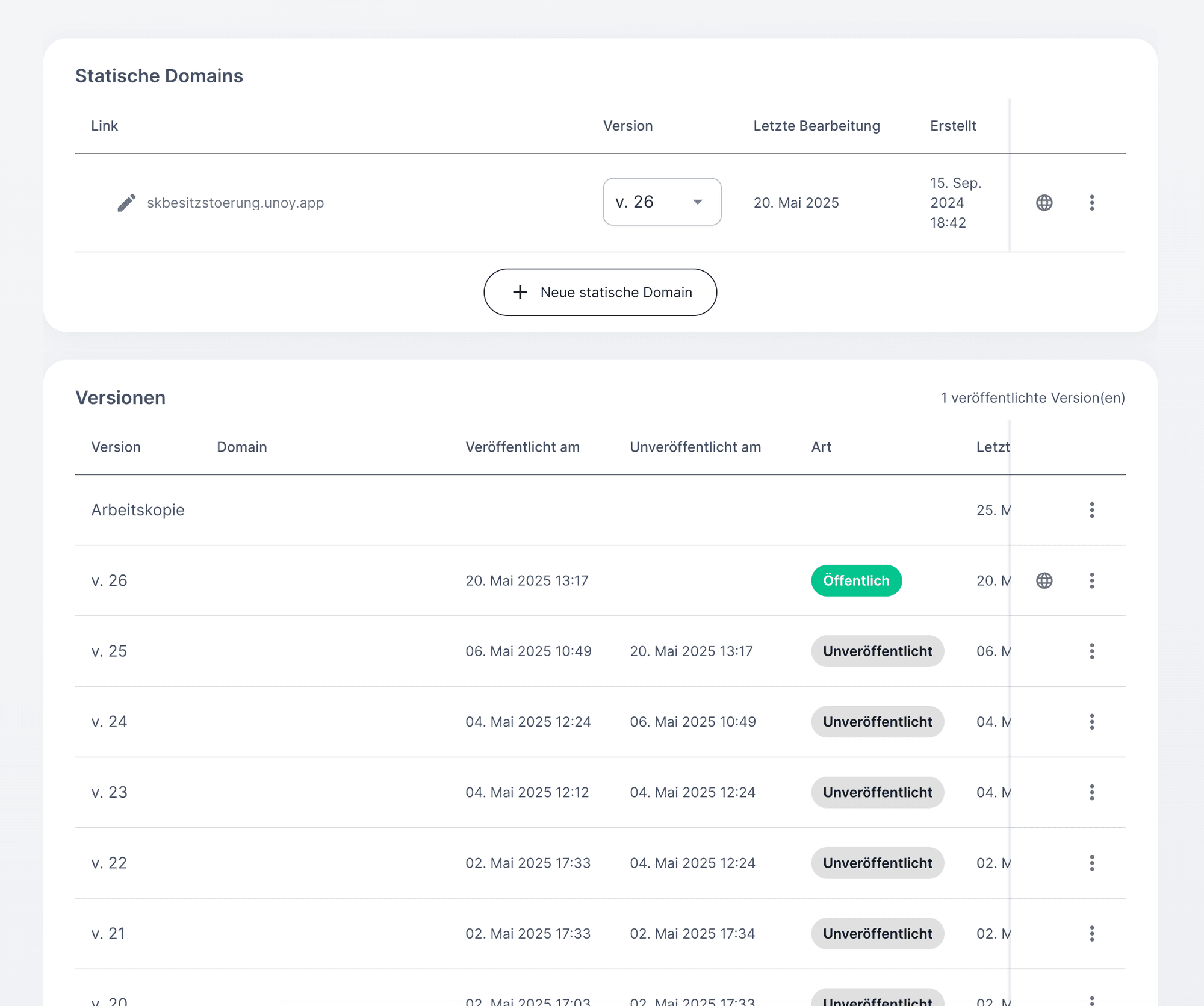 UNOY workflow versions: testing, approval, audit trail, and rollback per run