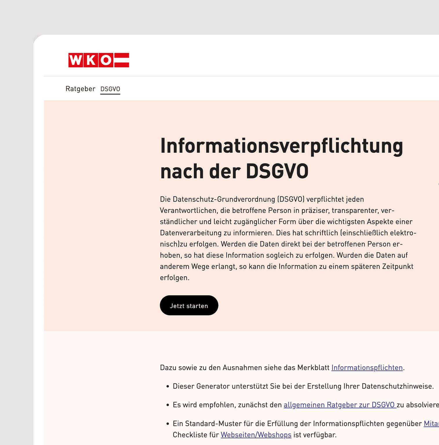 WKO information obligations under GDPR in UNOY