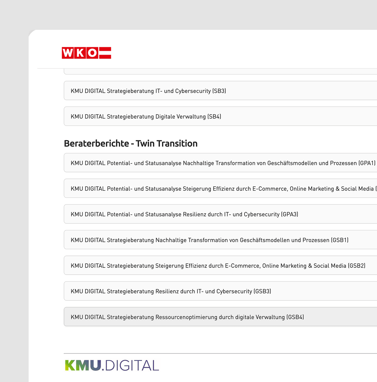 WKO KMU.DIGITAL reports in UNOY